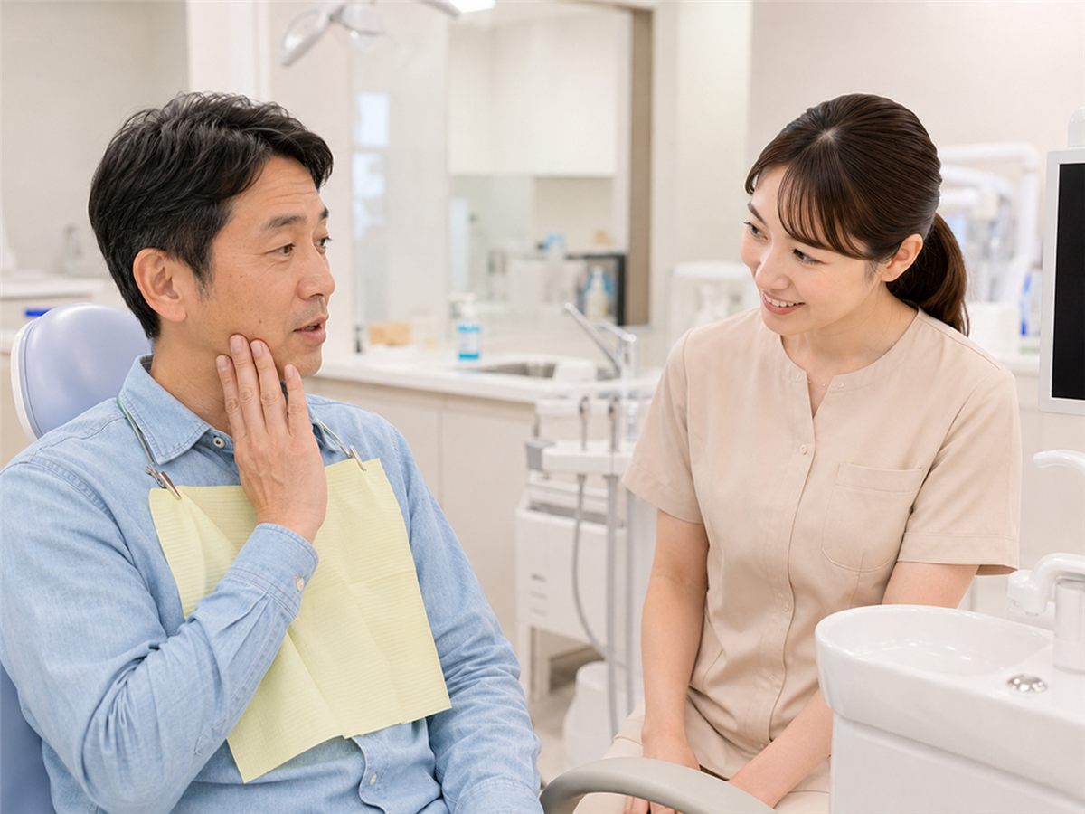 次回のご来院についてご案内する様子